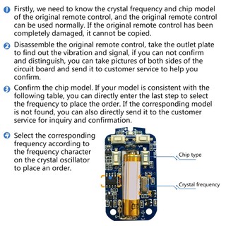 Cutep 433Mhz Bộ điều khiển từ xa Bộ sao chép Mã nhân bản Chìa khóa xe hơi cho cửa nhà để xe Bộ phát thu 4 kênh