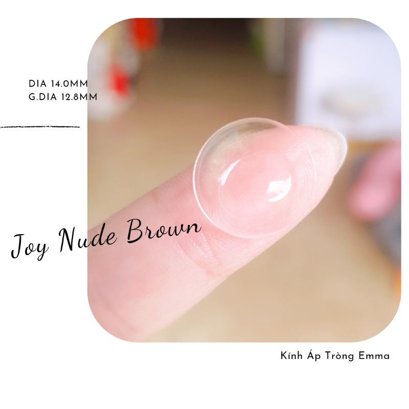 🌸 Kính Áp Tròng Joy Nude Brown - Lens Nâu mix Rêu Không Giãn Tự Nhiên | Kính Áp Tròng Emma 🌸
