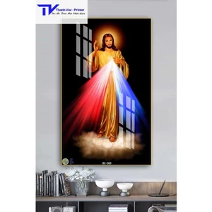 Tranh Treo Tường Tranh Chúa 3D , Tranh Tráng Gương D40x60cm D50x75cm D60x90cm D70x110m