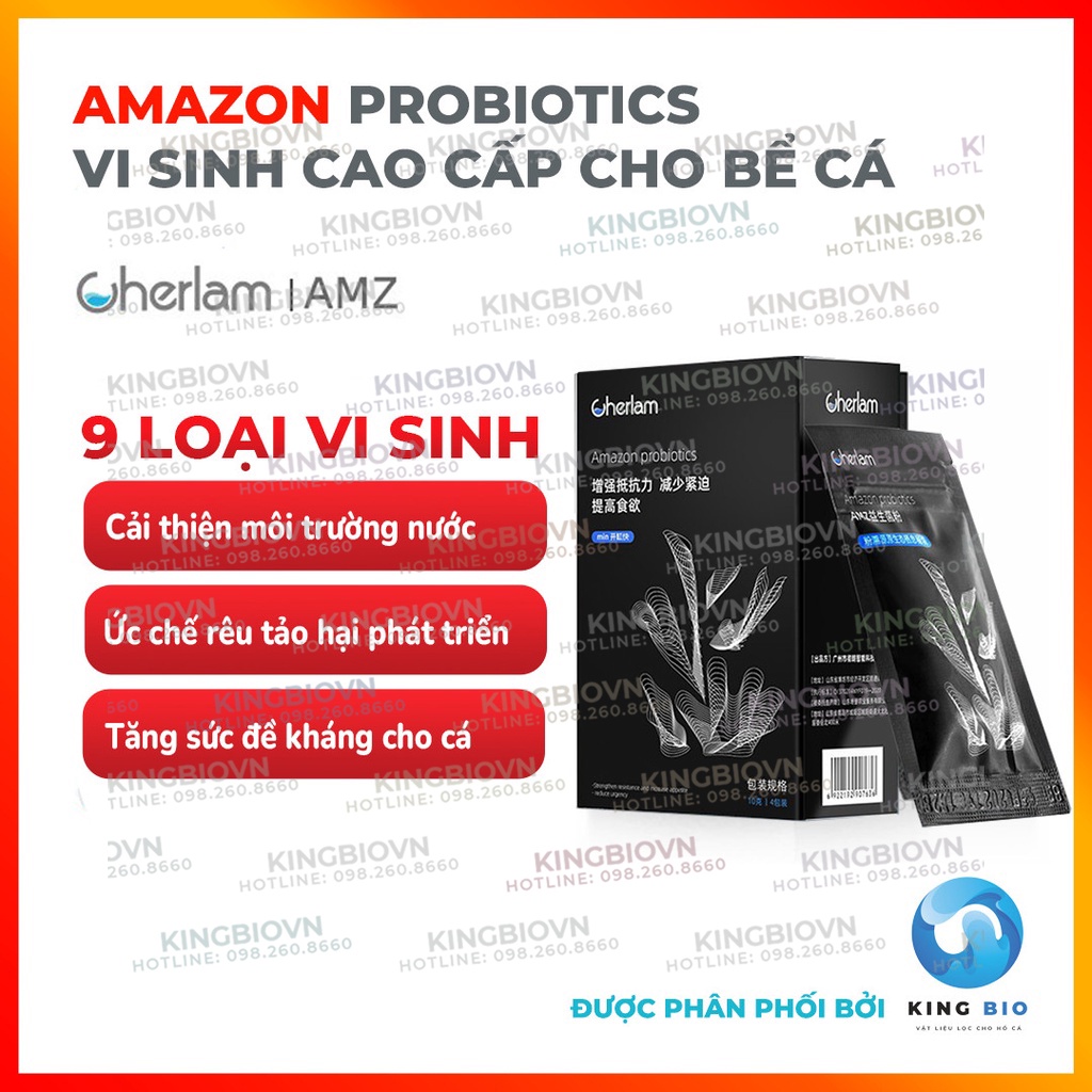 [King Bio] 1 gói/10g Cherlam Amazon Probiotics vi sinh cao cấp, thúc ...