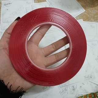 10 mét băng dính 2 mặt trong dày rộng 10mm siêu dính