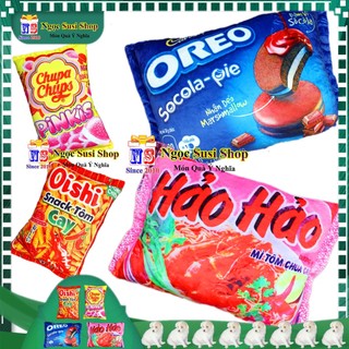 GẤU BÔNG HÌNH BÁNH SNACK GÓI MÌ NHỒI BÔNG SIÊU MỀM MỊN CAO CẤP [ GIAO NHANH]