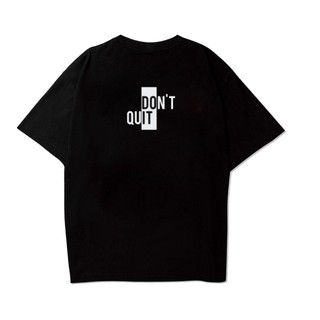 Áo thun unisex nam nữ in chữ kiểu Don't Quit Do It phông tay lỡ nam nữ form rộng vải dày mịn mát