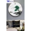 Tranh Tròn Hình Bông Hoa Tối Giản Nhiều Kích Thước D30cm D60cm