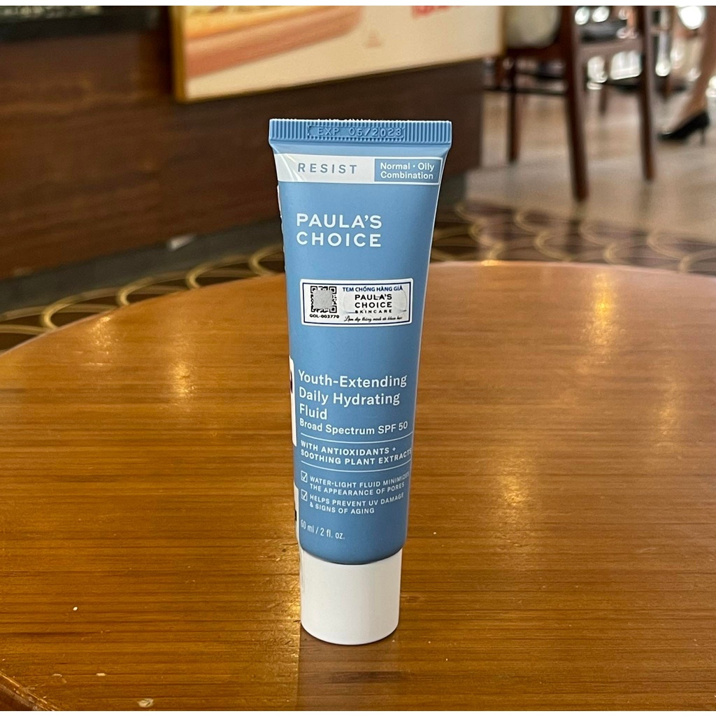 [DATE 10/2024] Kem chống nắng Paula's Choice Resist YouthExtending Daily Hydrating Fluid Broad