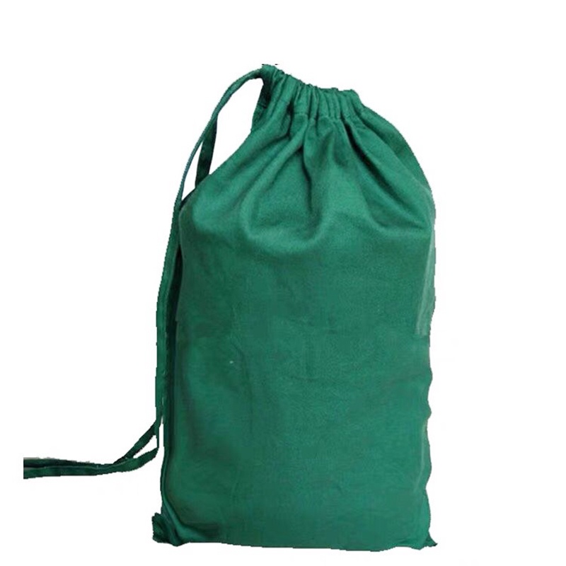 Túi Vải Cotton Đựng Dụng Cụ Khử Trùng Màu Xanh Lá Đậm Có Dây Rút ...