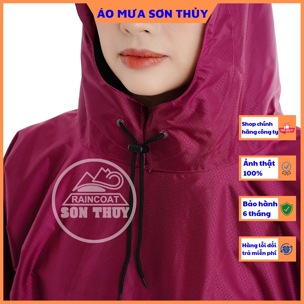 Áo mưa bít kín Sơn Thủy - áo mưa có tay vải dù vân tổ ong siêu nhẹ K7B ST3 | BigBuy360 - bigbuy360.vn