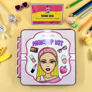 Bộ Trang điểm cho búp bê giấy - 3 mặt trang điểm cho bé thoả sức sáng tạo