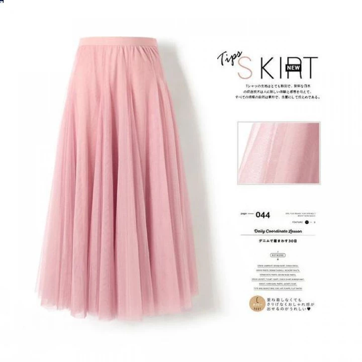 Fabric Pleated Fashion Skirt Dress Maxi Voan – 3