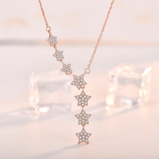 Dây chuyền nữ LAMY Multi Stars Necklace Rose Gold 6044