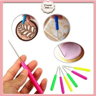 Dụng Cụ Vẽ Icing Cookie-Dụng Cụ Hỗ Trợ Trang Trí Bánh Quy-Cây Bút Vẽ Bánh Quy Cookie Icing-Vẽ Cà Phê Capuchino