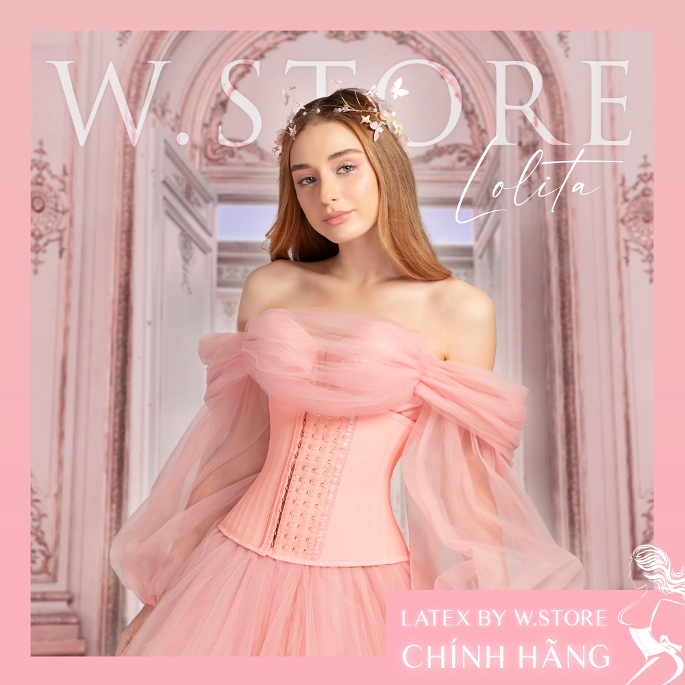 Ảnh Gen Nịt Bụng Sau Phẫu Thuật Hút Mỡ - Latex Định Hình Eo Lolita Hồng 27 Xương WSTORE - Chính Hãng Latex By W.STORE 1