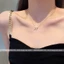 Dây chuyền nữ titan không gỉ mặt hình nơ dễ thương phong cách vintage 2023