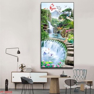 Tranh Phong Thuỷ Hút Tài Lộc 03 - Tranh Treo Tường Laminate Tráng Gương