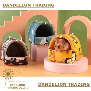 Tổ bông mùa đông cho thú cưng nhỏ, tổ ấm cho hamster/chuột lang/sóc vàng/nhím, tổ ngủ cho chim đường