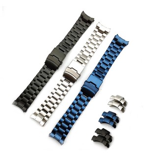 Dây Đeo Đồng Hồ Bằng Thép Không Gỉ Trơn Dạng Cong Kích Thước 18mm 20mm 22mm 24mm Cho Nam Và Nữ
