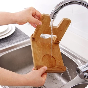 Kệ Để Nắp Nồi bằng tre giá để thìa giá Gấp nắp Giá để đồ nhà bếp tiết kiệm gia dụng Giá để đồ/Kệ Để thìa thìa Để Nắp Nồi