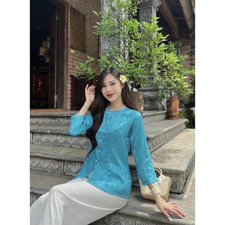 Áo Bà Ba Lụa Gấm Bán Rời Áo Và Quần ,Đồ Lam Đi Chùa Đồ Bà Ba Lụa Mềm Mịn