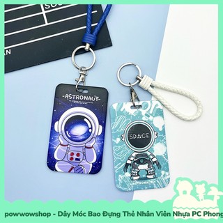 [Sẵn VN - Hỏa Tốc] Dây Móc Bao Đựng Thẻ Nhân Viên Nhựa PC Mẫu Modern Astronaut