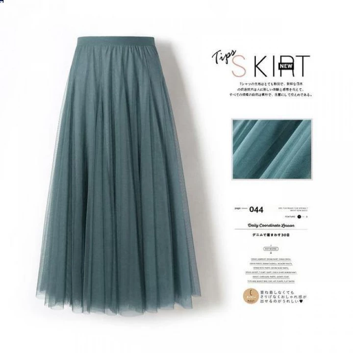 Fabric Pleated Fashion Skirt Dress Maxi Voan – 4