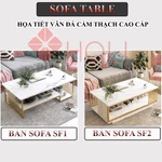 Bàn Trà Sofa HOLI Phòng Khách Mặt Bo Góc An Toàn, Có 2 Tầng Họa Tiết, Chân Sơn Tĩnh Điện Hàng Cao Cấp Bảo Hành 3 Nắm — ảnh 7