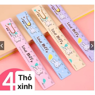 Thước kẻ sắt dẻo 15cm MG kèm kẹp sách đánh dấu trang