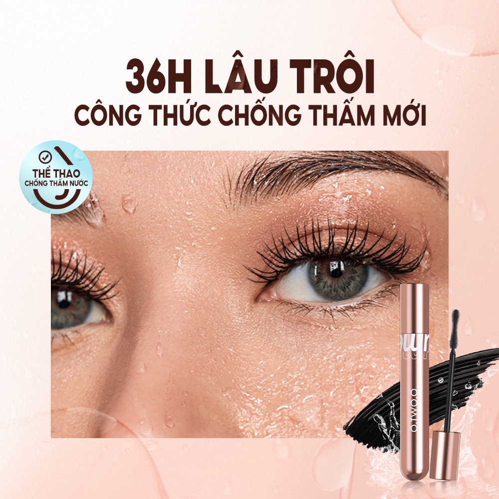Mô tả Set mascara O.TWO.O chống nước lâu phai trang điểm cho hàng mi dày và cong vút - 7