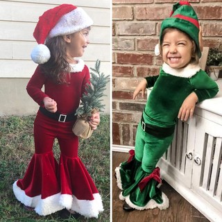 Trang phục tiệc gia đình sang trọng Giáng sinh có mũ ông già Noel