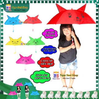 CÂY DÙ TAI THỎ CHO BÉ SIZE LỚN 90CM RẤT ĐẸP - CÂY DÙ CHO BÉ  SHOP GIAO NGẪU NHIÊN MÀU