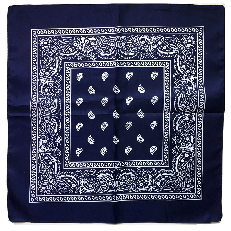 Bộ 1 khăn quàng cổ paisley xanh hải quân - Khăn cotton Cashmere bán 1