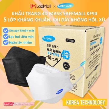 Thùng Khẩu Trang KF94 Hàn Quốc 5 lớp lọc, Thùng 200 / 100 Chiếc khẩu trang y tế 5 lớp Kháng Khuẩn Kháng Bụi Mịn lên đế
