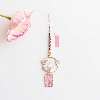 Móc Điện Thoại Di Động Hình Thỏ / Mèo / Hoa Đào Dễ Thương Chống Thất Lạc diy
