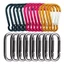Móc Khóa Carabiner Hình Chữ D Bằng Nhôm Dùng Cắm Trại Ngoài Trời