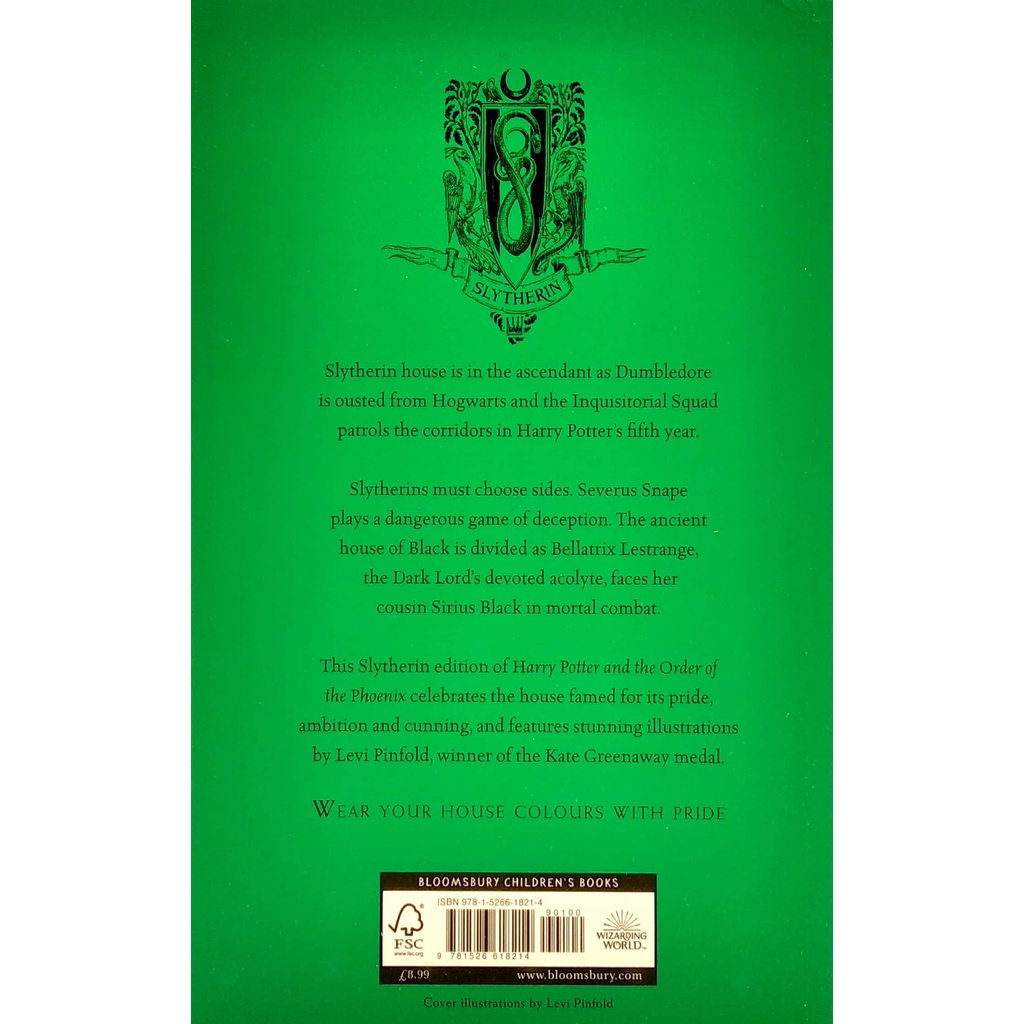 Ảnh Sách Ngoại văn: Harry Potter And The Order Of The Phoenix - Slytherin Edition 3
