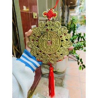 Đồng tiền Ngũ Phúc Lâm Môn 15cm To Dày 2mm Hàng đẹp Dơi Phúc Tinh  Vật Phẩm Phong Thuỷ