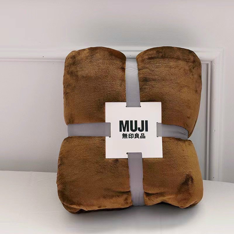 Chăn MUJI lông tuyết mềm mịn siêu ấm hàng cao cấp