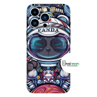 Tấm dán Skin Mặt Sau Gấu Panda Space FULL VIỀN Dành Cho 14promax , 13promax , 12promax , 11promax , xsmax - FukiShop