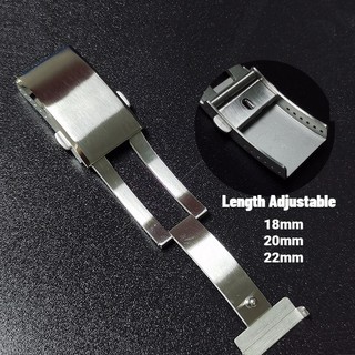 Khóa Cài Đồng Hồ Bằng Thép Không Gỉ 18mm 20mm 22mm