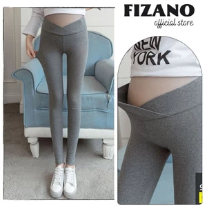 Quần bầu legging cạp chéo cạp cao chất cotton co dãn thoải mái tiện lợi fizano