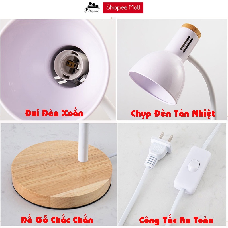 Ảnh Đèn học chống cận, Sipanic dùng bóng LED Buld Rạng Đông bảo vệ mắt cho bé học tập, đọc sách 3