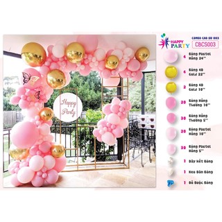 Combo Bong Bóng Trang Trí Sinh Nhật Giá Rẻ Đầy Đủ Phụ Kiện Set Up Sinh Nhật Tại Nhà Đẹp Dành Cho Bé Và Người Lớn CBCS 00