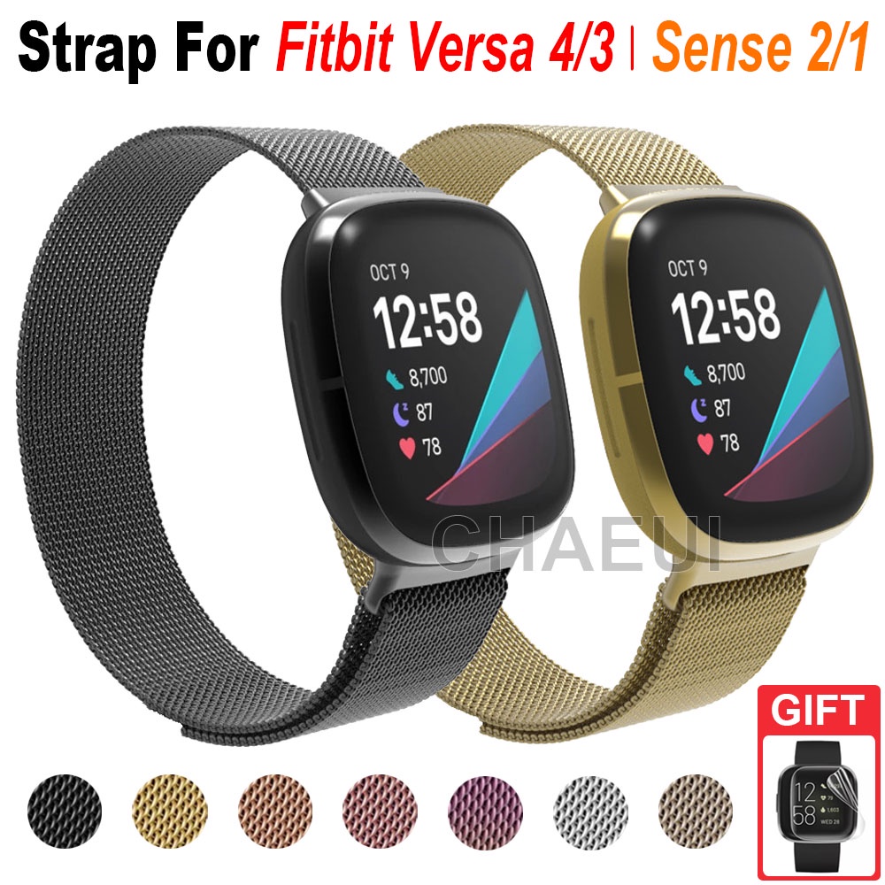 Dây Đeo Inox Cho Đồng Hồ Thông Minh Fitbit Versa Sense