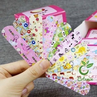 HỘP 100 MIẾNG Ơ GÂU - BĂNG CÁ NHÂN TRẺ EM/băng gâu nhiều hình/băng gạc ngộ nghĩnh OKAMAS