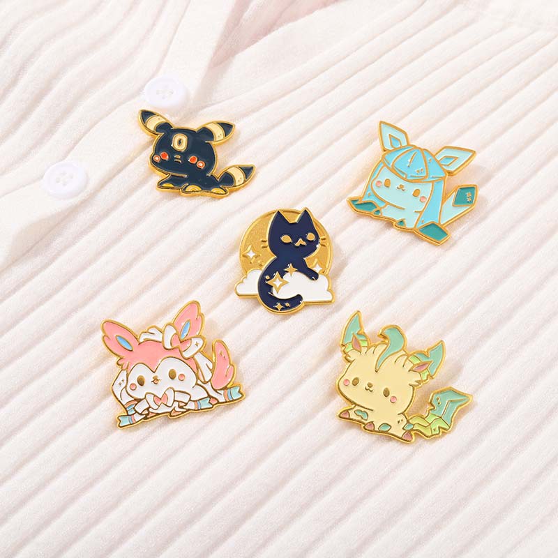 HK1 Anime Pikachu Men Thổ Cẩm Chân Hoạt Hình Dễ Thương Pokémon Vé Áo Huy Hiệu Trang Sức Thời Trang Phụ Kiện Quà Tặng Cho Bạn Bè