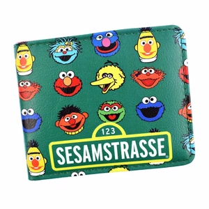 Ví Ngắn Đựng Tiền Xu Họa Tiết Hoạt Hình SESAME STREET Dễ Thương