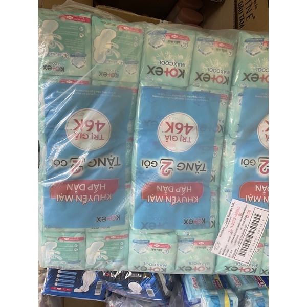 Băng vệ sinh Kotex thảo dược Cool siêu mỏng cánh tặng