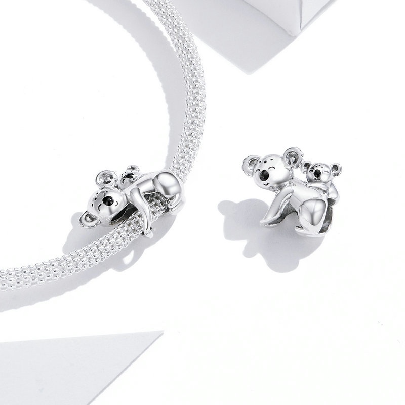 BAMOER Hạt Bạc 925 Hình Gấu Koala Thời Trang
