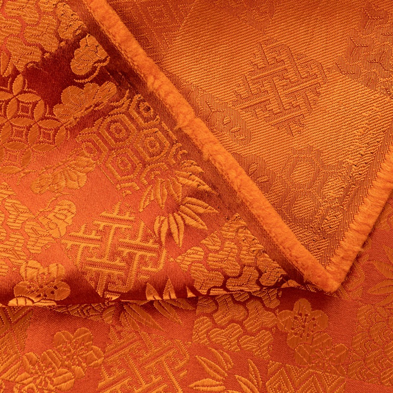 Thổ Cẩm satin Nhật Bản jacquard vải sườn xám mật độ cao Hanfu lụa satin vải jacquard DIY Chất liệu may vá