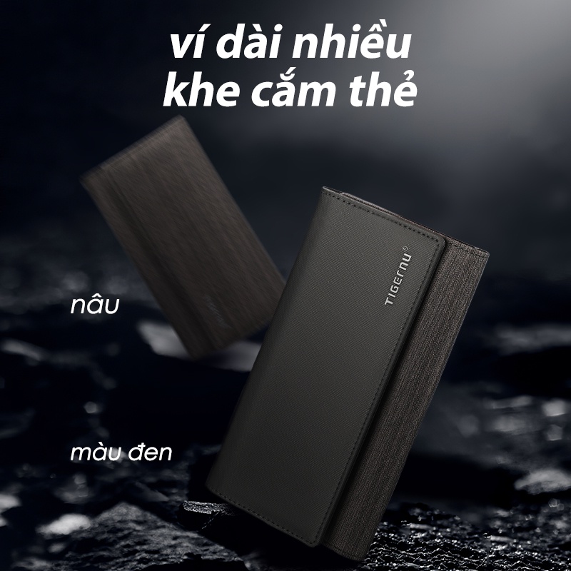 Ảnh Ví dài đựng thẻ Tigernu 8080 chống thấm nước 4