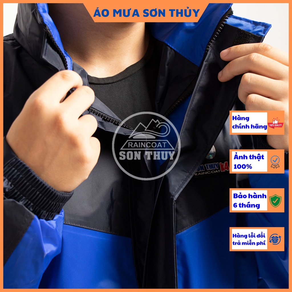 Bộ áo mưa 2 lớp Sơn Thủy- bộ quần áo đi mưa chống lạnh K4 | BigBuy360 - bigbuy360.vn